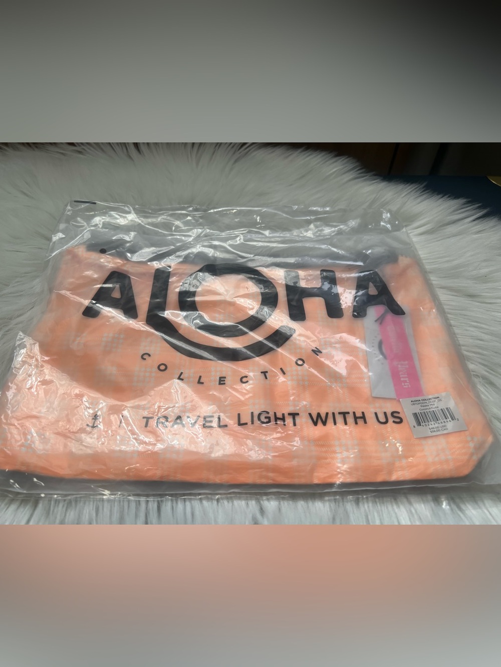 ALOHA Collection Orange-brown Travel Pouch